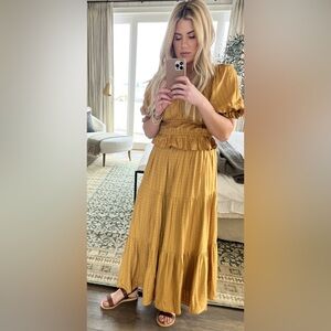 Cleobella Set - Top Size Small, Skirt Size Medium - Golden Color never worn